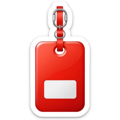 Tag vermelha sticker