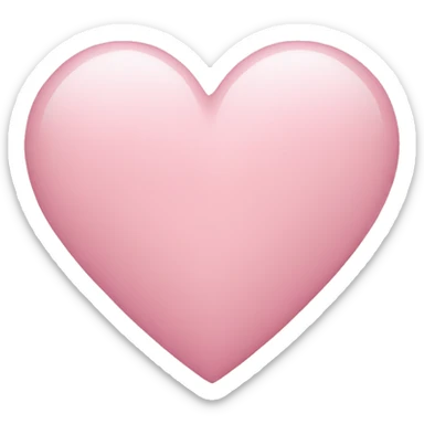 light pink heart sticker
