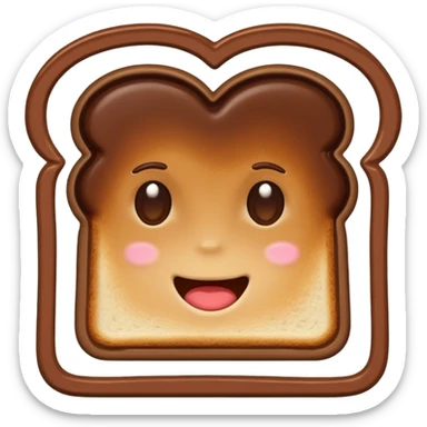 Toast mit Schokocreme sticker