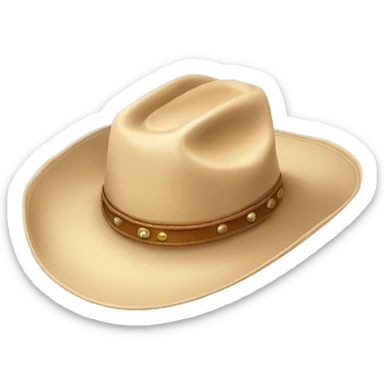 Beige Cowboy mexican hat  sticker