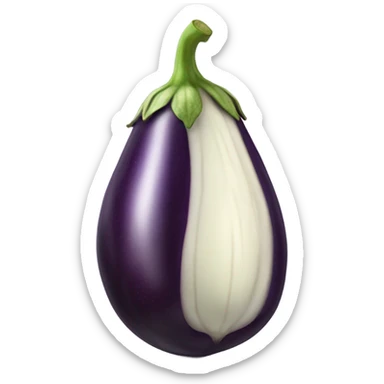 eggplant with veins sticker