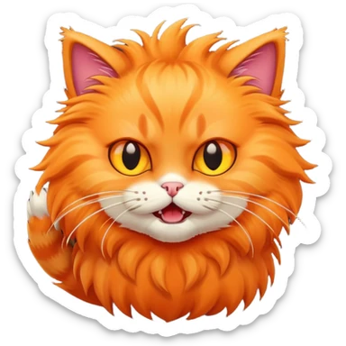 cat attack 1234512 sticker