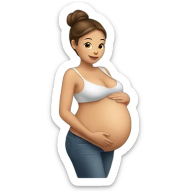 pregnant sticker
