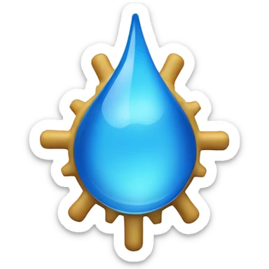 A blue droplet of water with a gear symbol inside it, representing flow control & engineering expertise.
Alternatively, a faucet with water flowing out, symbolizing water management & distribution. sticker