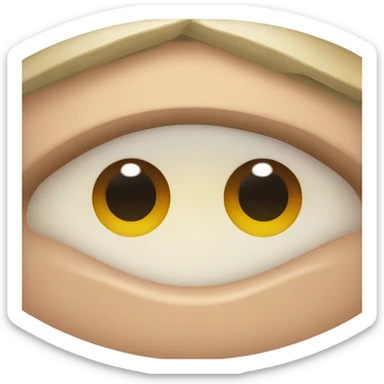 Eye twitch from irritation sticker