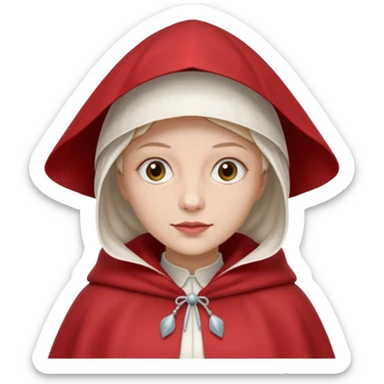 mujer de la portada de  el libro el cuento de la criada sticker