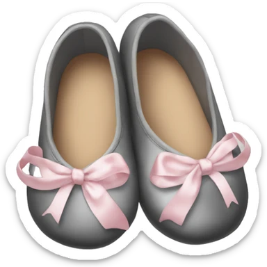 black ballet shoes sticker