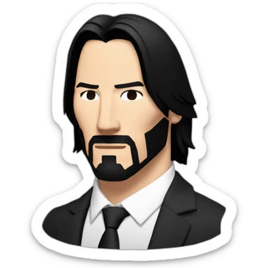 Keanu Reeves as John Wick sticker