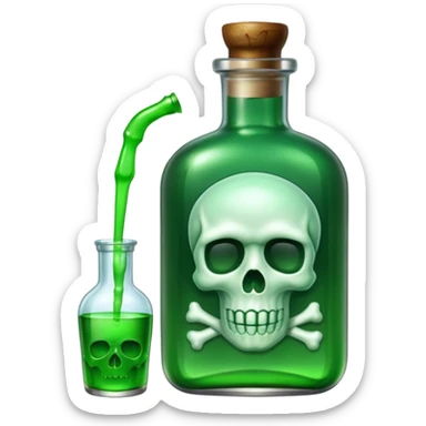 Poison Bottle sticker