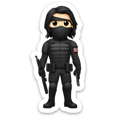 The winter soldier from marvel sticker