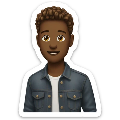 malibu and boy  sticker