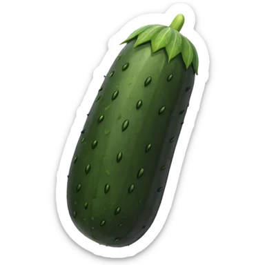 Pepino preto sticker