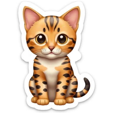 bengal kitten sticker