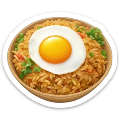 nasi goreng with egg sticker