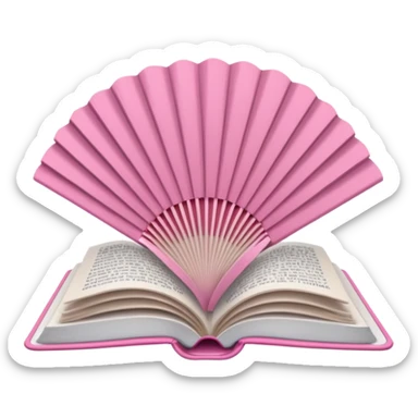 Gray Open book in a girly style sticker