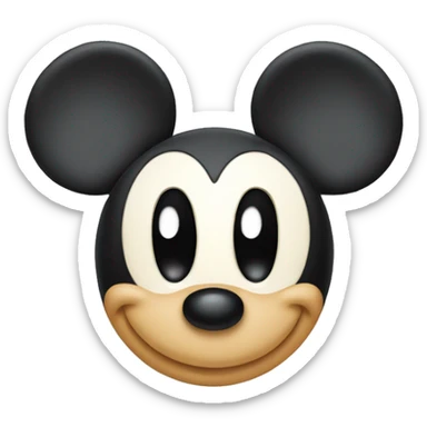 Mickey mouse head sticker