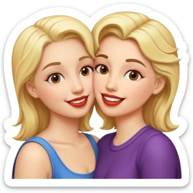 Kissing lesbian sticker
