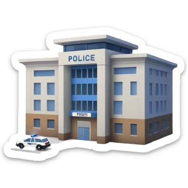 a police station sticker