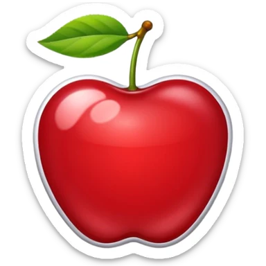 stiker de estudio guinda sticker