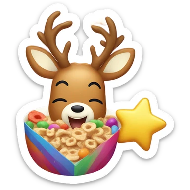 Artemis cereal deerios sticker