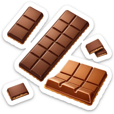 Salted caramel chocolate bar sticker