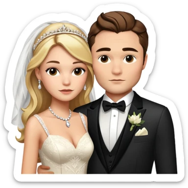 Serena van der Woodsen Marry with chuck bass sticker