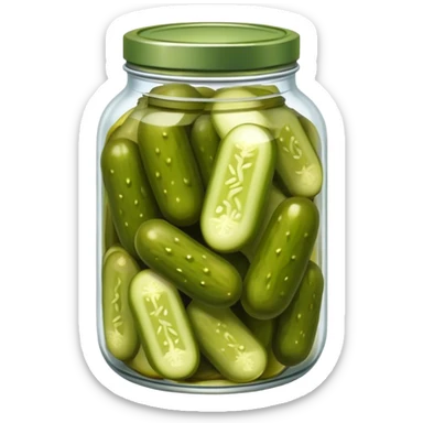 Canned pickles sticker