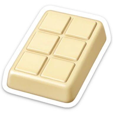 White chocolate emoji sticker