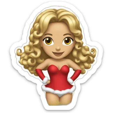 mariah carey christmas sticker