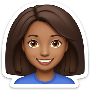 K-Ci Hailey with dark brown hair sticker