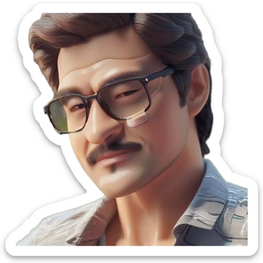 kıvırcık saçlı yakışıklı oğlan sticker