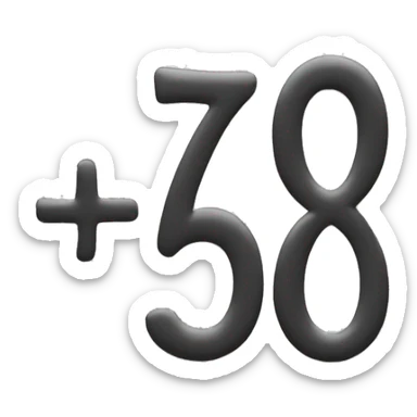 Text saying 5 7 6 sticker