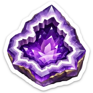amethyst geode sticker