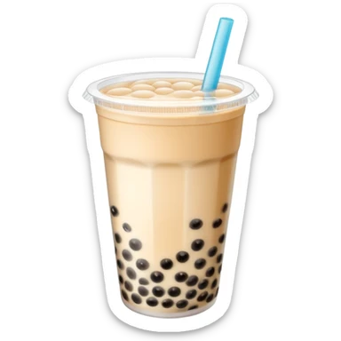 Bubble tea sticker
