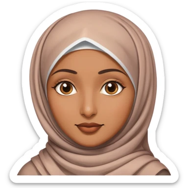 Fat Indian with hijab sticker