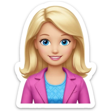 barbie girl different sticker
