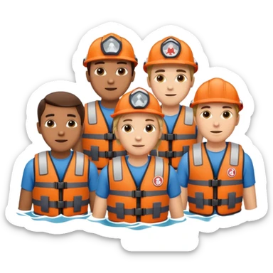 National Oceanic and Atmospheric Administration rescue workers sticker