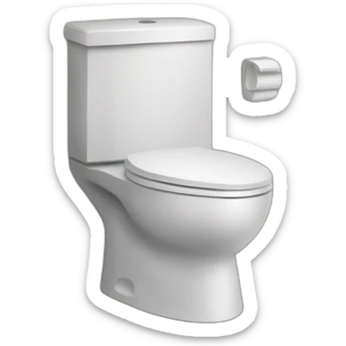 Chat sur des toilettes  sticker