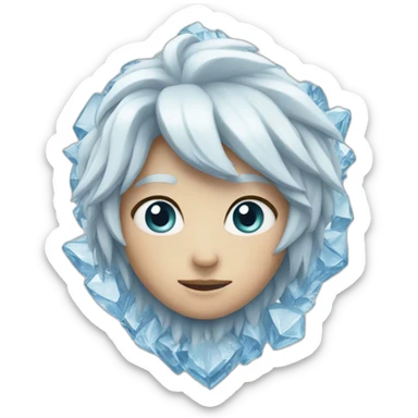 Heart of ice sticker
