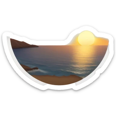 Puesta de sol sticker