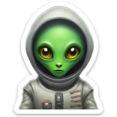 alien shop scifi roguelike rpg style inspired by slay thee spire sticker