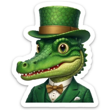 Sir corcodile sticker