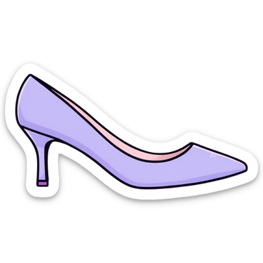 lilac pastel pumps sticker