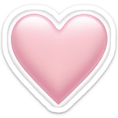 Light pink heart sticker
