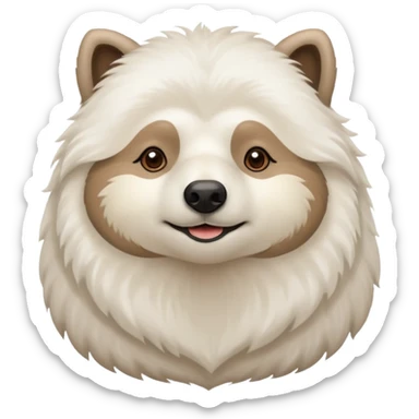 A un samoyedo con una mezcla de un perezoso?  sticker