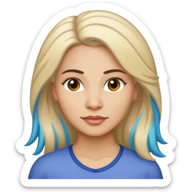 Chica con mechas de 45 años se llama Lourdes y es su santo sticker