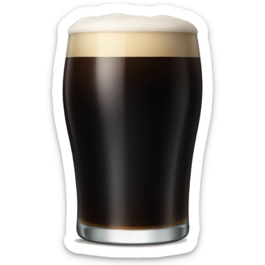 Pint of Guinness sticker