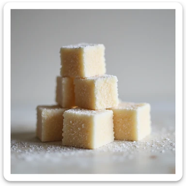 realistic sugar cubes sticker