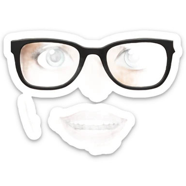 :Margot Robbie: glasses  sticker