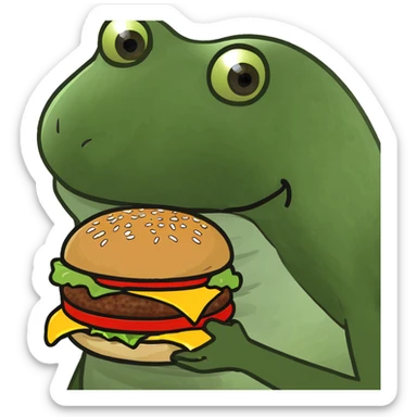 hamburger sticker